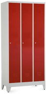 Rauman metal wardrobe on reg. legs 90 × 50 × 191.5 cm, cylindrical. lock, RAL 3000 - Workshop Furniture Set
