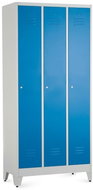 Rauman metal wardrobe on reg. legs 90 × 50 × 191.5 cm, cylindrical. lock, RAL 5012 - Workshop Furniture Set