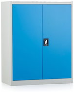 Rauman metal tool cabinet with drawers - height 117 cm, cylinder. lock, RAL 5012 - Workshop Furniture Set