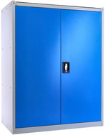 Rauman metal tool cabinet - height 117 cm, cylinder. lock, RAL 5012 - Workshop Furniture Set