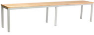 Rauman cloakroom bench 200 × 35 × 45 cm, RAL 7035 - Bench