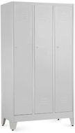 Rauman metal wardrobe on reg. legs 90 × 50 × 161.5 cm, cylindrical. lock, RAL 7035 - Workshop Furniture Set