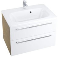 Ravak Koupelnová skříňka pod umyvadlo SD 800 Chrome II capuccino/bílá - Koupelnová skříňka