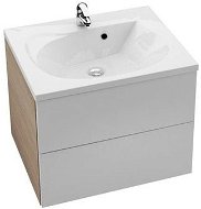 RAVAK Kúpeľňová skrinka pod umývadlo SD 760 Rosa II capuccino/biela - Kúpeľňová skrinka