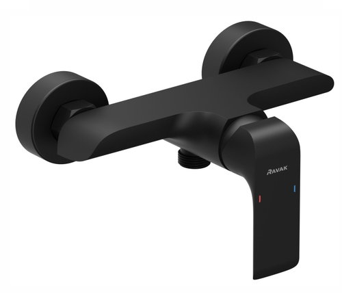 Ravak FL 032.20BLM Wall-Mounted Shower Tap without Shower Set, Matt Black - Tap - Main image