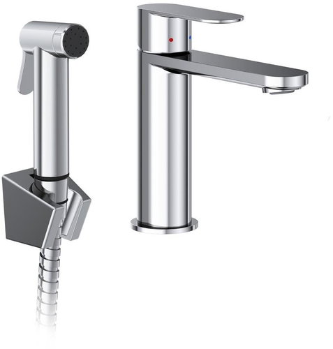 Ravak CR II 112.00CR Basin mixer 175 mm, with bidet shower, chrome - Bidet Shower - Main image