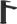 014.20BL Basin mixer 175 mm, without spout, black