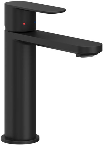 RAVAK CR II 014.20BL Basin mixer 175 mm, without spout, black - Tap - Main image