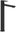015.20BL Basin mixer 300 mm, without spout, black