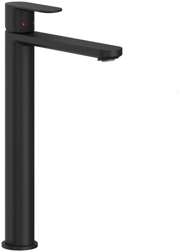 RAVAK CR II 015.20BL Basin mixer 300 mm, without spout, black - Tap - Main image