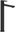 015.21BL BeCool Basin mixer 300 mm, without spout, black