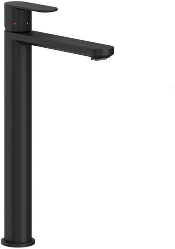 RAVAK CR II 015.21BL BeCool Basin mixer 300 mm, without spout, black - Tap - Main image