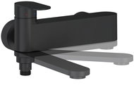 Ravak CR II 022.20BL Bathroom wall-mounted mixer without set, black - Tap