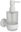 231.10WHM Holder with soap dispenser, white matt