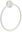 300.10WHM Towel holder, round, white matt