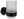 210.20BLM Holder with glass, black matt