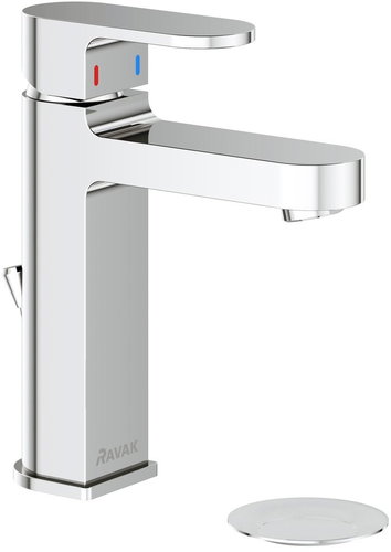 RAVAK CR 013.00CR Basin mixer 180 mm, with spout, chrome - Tap - Main image