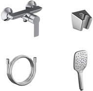 Ravak SL 032.00CR. +S Shower wall mixer with shower set, chrome - Shower Set