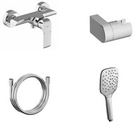 Ravak FL 032.00CR. +S Shower wall mixer with shower set, chrome - Shower Set