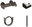 022.20GB. +S Bathroom wall-mounted mixer with shower set, Graphite Brushed
