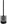 411.20BLM Toilet brush with bowl, black matt