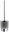 411.00CR WC brush with container, chrome