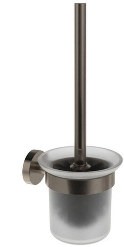 Ravak KN 410.20GB Holder with toilet brush and container, brushed graphite - Toilet Brush - Main image