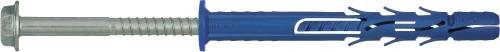 Rawlplug Frame dowel FF1 with collar, hexagon HEX13 + TORX40 (6 pcs/pack); 10 x 80 mm - Anchors - Main image