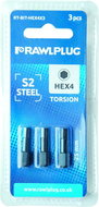 Rawlplug Bits IMBUS HEX4 x 25 mm 3 pcs - Bit Set