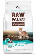 RAW PALEO Sterilised Cat - kibble with chicken, tuna and salmon for adult cats 6kg - Cat Kibble