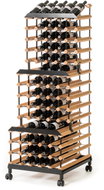 RAXI Mobile Wine Rack In-line - 90 Bottles - Wine Stand