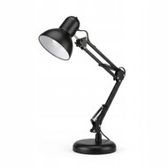 Smart LED Black Metal Adjustable Desk Lamp with Clip 1×E27 - Table Lamp