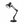 Black Metal Adjustable Desk Lamp with Clip 1×E27