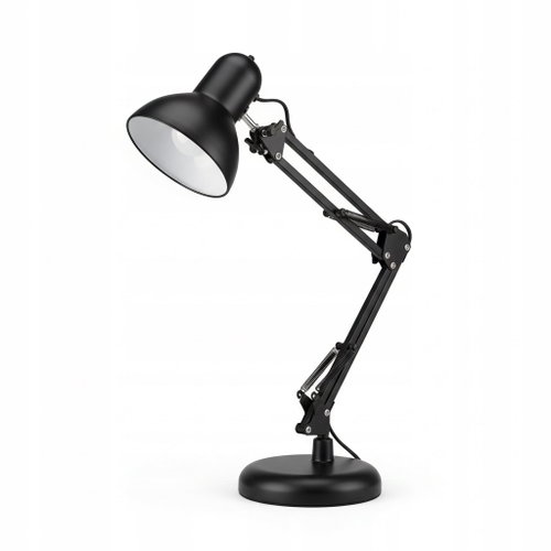 Smart LED Black Metal Adjustable Desk Lamp with Clip 1×E27 - Table Lamp - Main image