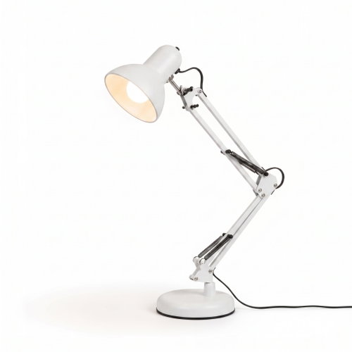 Smart LED white metal adjustable table lamp with clip 1× E27 - Table Lamp - Main image