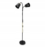 Argus smart LED floor lamp, black, adjustable reading lamp, 2xE27 - Floor Lamp
