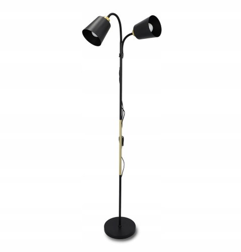 Argus smart LED floor lamp, black, adjustable reading lamp, 2xE27 - Floor Lamp - Main image