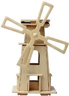 Drevené 3D Puzzle - Solárne veterný mlyn III - Puzzle