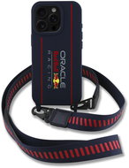 Red Bull Silicone Vertical Logo MagSafe Back Cover + Crossbody Strap for iPhone 16 Pro Max Navy - Phone Cover