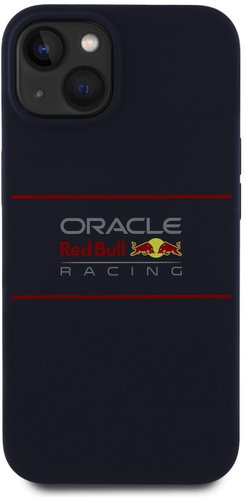 Red Bull Silicone Horizontal Logo MagSafe Back Cover for iPhone 15 Navy - Phone Cover - Main image