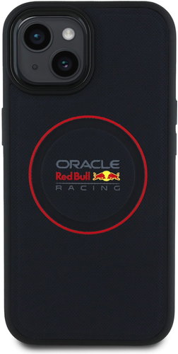 Red Bull PU Leather Red Ring MagSafe Back Cover for iPhone 14 Navy - Phone Cover - Main image