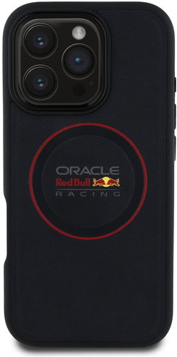 Red Bull PU Leather Red Ring MagSafe Zadný Kryt pre iPhone 16 Pre Max Navy - Kryt na mobil - Hlavný obrázok