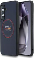 Red Bull PU Leather Red Ring MagSafe Back Cover for Samsung Galaxy S25 FE Navy - Phone Cover