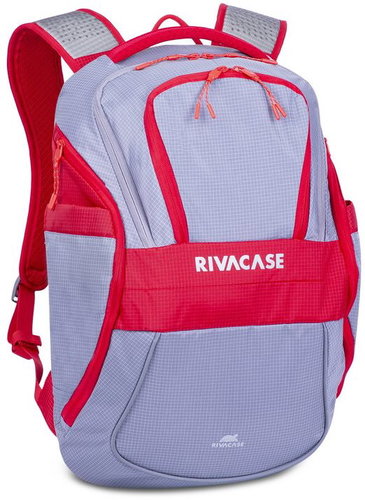 RIVA CASE 5225 15.6" Grey/Red - Laptop Backpack - Main image