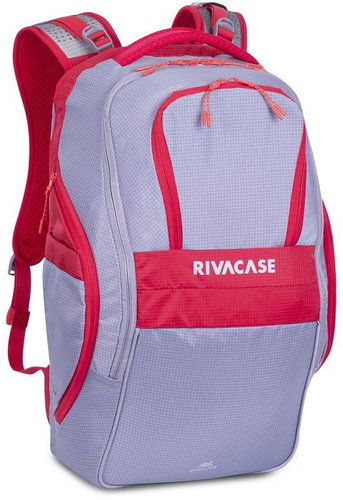 RIVA CASE 5265 17,3" grau / rot - Laptop-Rucksack - Hauptbild