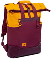 Laptop Backpack RIVA CASE 5321 15.6" Yellow/Burgundy Red - Batoh na notebook