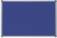 ROCADA 6602, textile, aluminium frame, 90 x 60 cm, blue - Notice-board