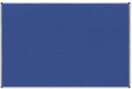ROCADA 6608, textile, aluminium frame, 180 x 120 cm, blue - Notice-board