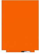 ROCADA Skin Colour 6419R-2008, frameless, 75 x 55 cm, orange RAL 2008 - Magnetic Board