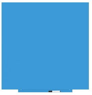 ROCADA Skin Colour 6425R-630, frameless, 100 x 100 cm, blue RAL 630 - Magnetic Board